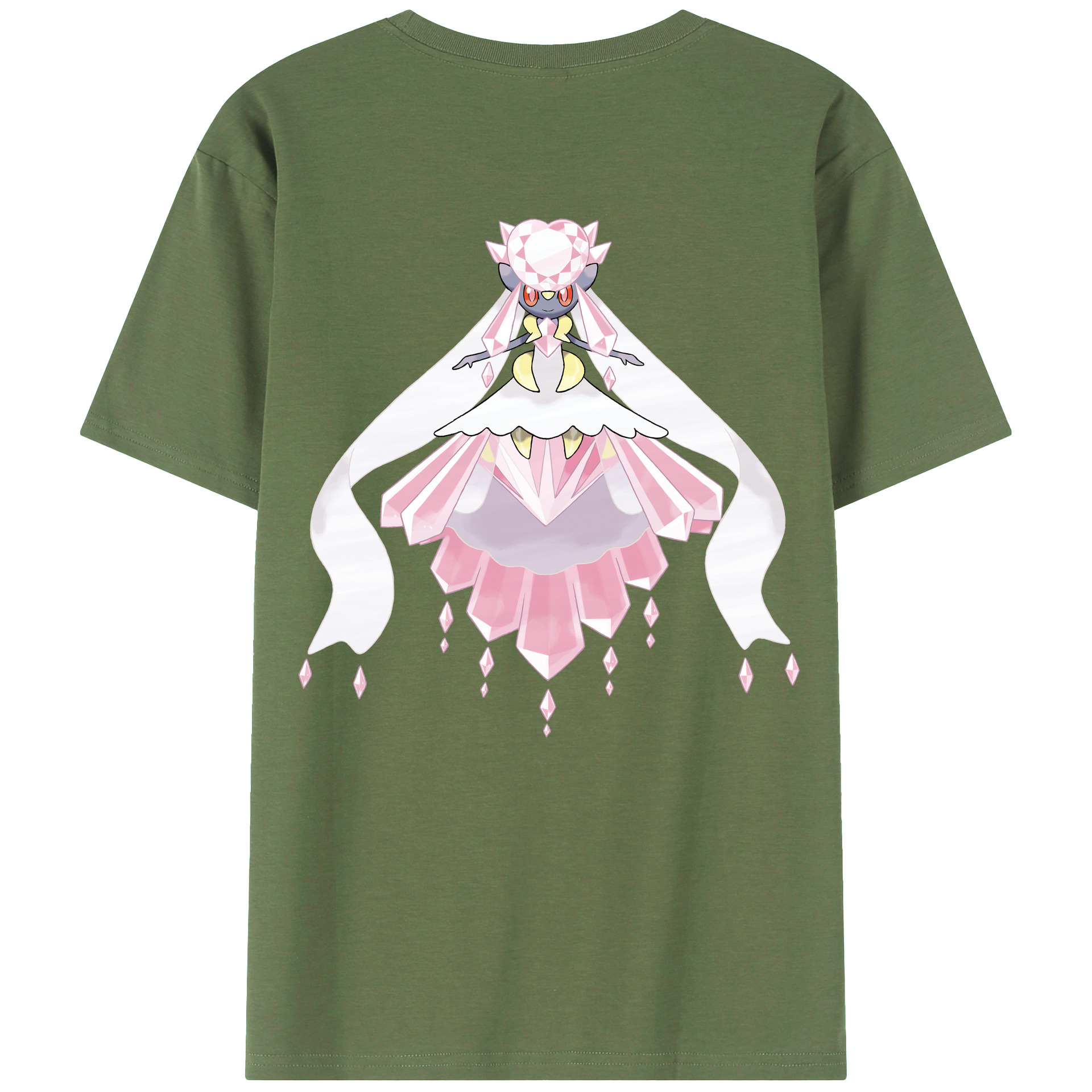 （画像用） ポケットモンスター Pokémon 綿100％ メンズ半袖Tシャツ（バックプリント） 通気性